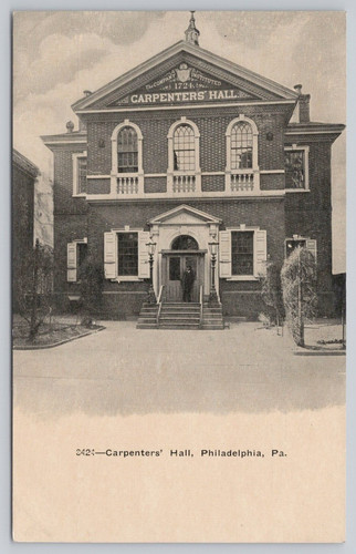 Postcard carpenters hall - carpenters',