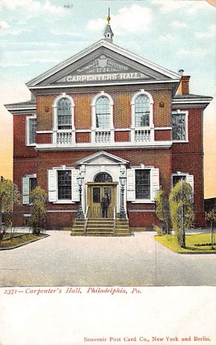 Postcard carpenters hall - carpenters',