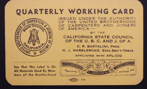 1960 carpenters local - local, union